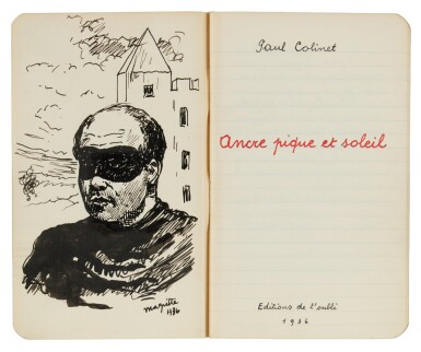 Frontispiece Drawing for “Ancre pique et soleil”