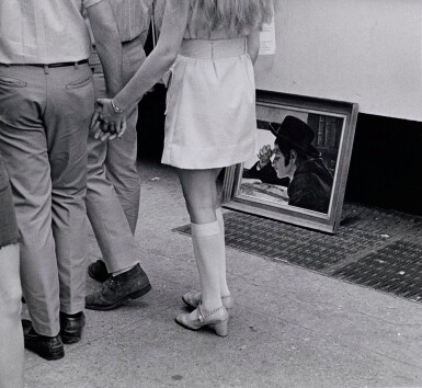 'Art Fair, Painting of Reader, Washington Square, NY', 1970