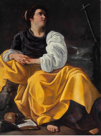 Artemisia Gentileschi, Mary Magdalen in meditation