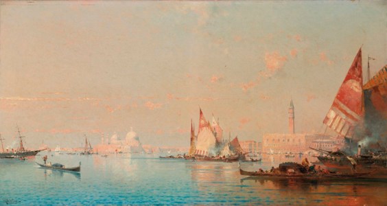 A view across the Lagoon towards the Grand Canal