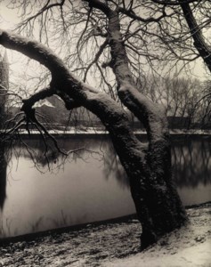 View from Střelecký Island, 1957