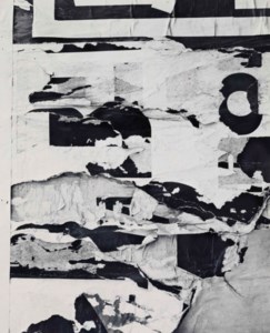 Untitled (Torn wall with lettering), c. 1950
