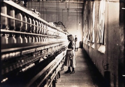 Girl working in a Carolina cotton mill, 1908