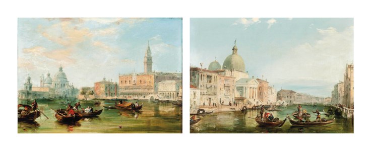 The Grand Canal, Venice; and The Bacino, Venice