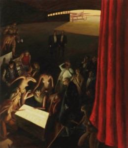 Gardinmaleri - det guddommelige (Curtain painting - the divine)