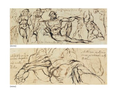 Studies of figures after Michelangelo’s Sistine Ceiling