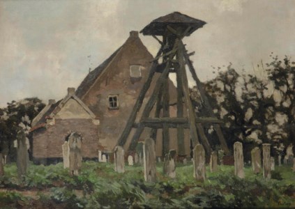 The church in Giethoorn with belfry