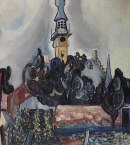 View of the city hall of Veere
