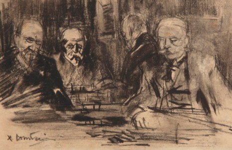 Four gentlemen in Pulchri, The Hague