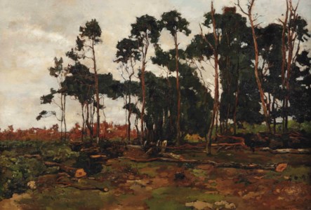 Woodworkers in a forest