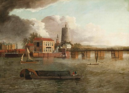 Battersea Bridge from Cheyne Walk