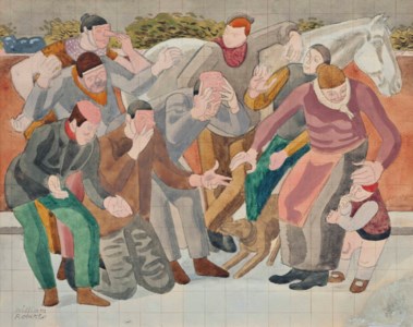 Study for 'Masks'