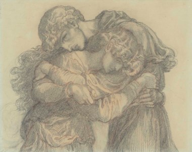Study for figures in 'The Blessed Damozel'