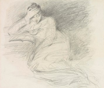 A girl reading