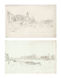 Seventeen Plates, from: A Selection of Twenty of the Most Picturesque Views in Paris