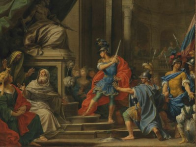 Alexander cutting the Gordian Knot