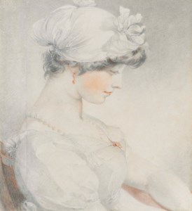 Portrait of Julia Angerstein, half-length, in profile to the right