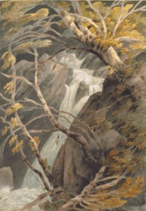 View of Stock Ghyll Force waterfall, Ambleside, Lake District