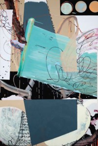 Untitled (green, purple & grey)