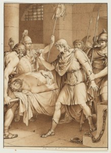 Design for an illustration for Jean-Jacques Barthélemy's Voyage du jeune Anacharsis en Grèce