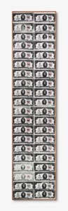 Andy Warhol, Two Dollar Bills (Fronts) [40 Two Dollar Bills in red]