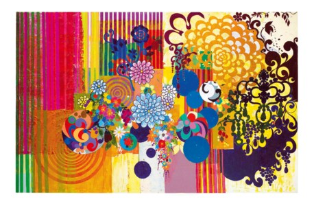 Beatriz Milhazes, O Elefante Azul (The Blue Elephant)