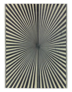Mark Grotjahn, Untitled Butterfly (Black+cream-cicle) #681