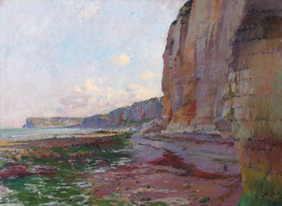 Yport, falaises à marée basse