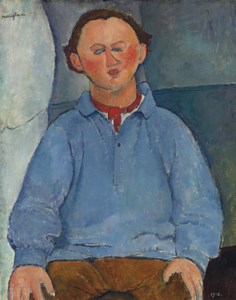 Amedeo Modigliani, Portrait du sculpteur Oscar Miestchaninoff