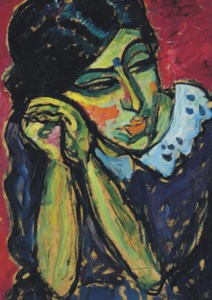 Alexej von Jawlensky, Mädchen mit Zopf