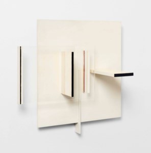 Abstract in White, Black and Maroon: Peterlee