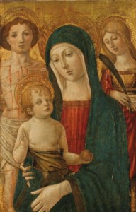 Vierge à l'Enfant entourée de saint Sébastien et de sainte Lucie