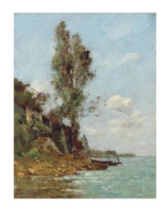 La Loire à candes près du Château du Monsoreau