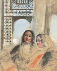 Two women in an interior, Cairo