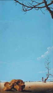 Nude in a landscape
