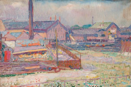 Stoomhoutzagerij in de omgeving van de Kostverlorenkade, Amsterdam