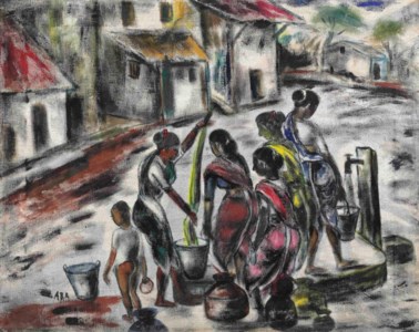 Untitled (Village Scene)