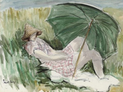 Jessie sunbathing in the garden