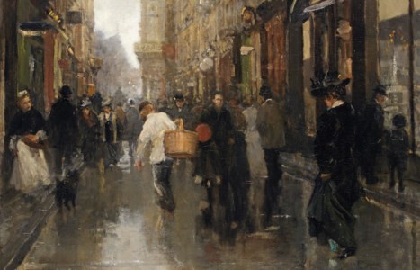 Straat; a view of the Spuistraat, The Hague
