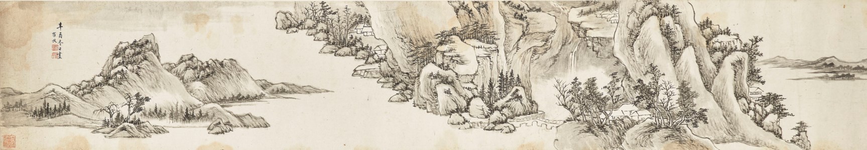 River Landscape in Winter