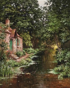 A cottage on the riverside