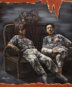 Two Friends in a Chair