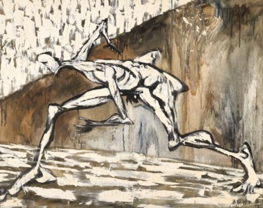 Human Figure in White: Escape
