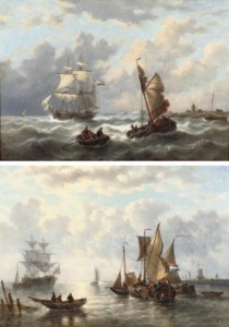 On calm water; and On a choppy sea