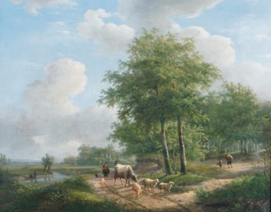 Walking along a sunlit path in the countryside