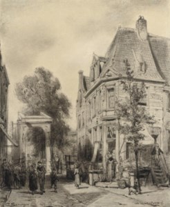 A busy street in Weesp