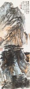 Zhang Da Qian, Admiring the Waterfall