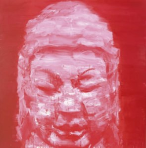 Tête de Bouddha Rouge
