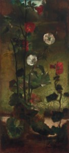 Hollyhocks