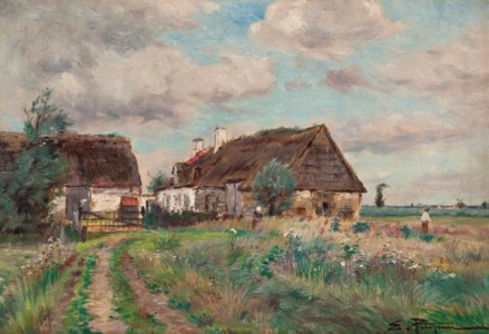 A cottage on a country track